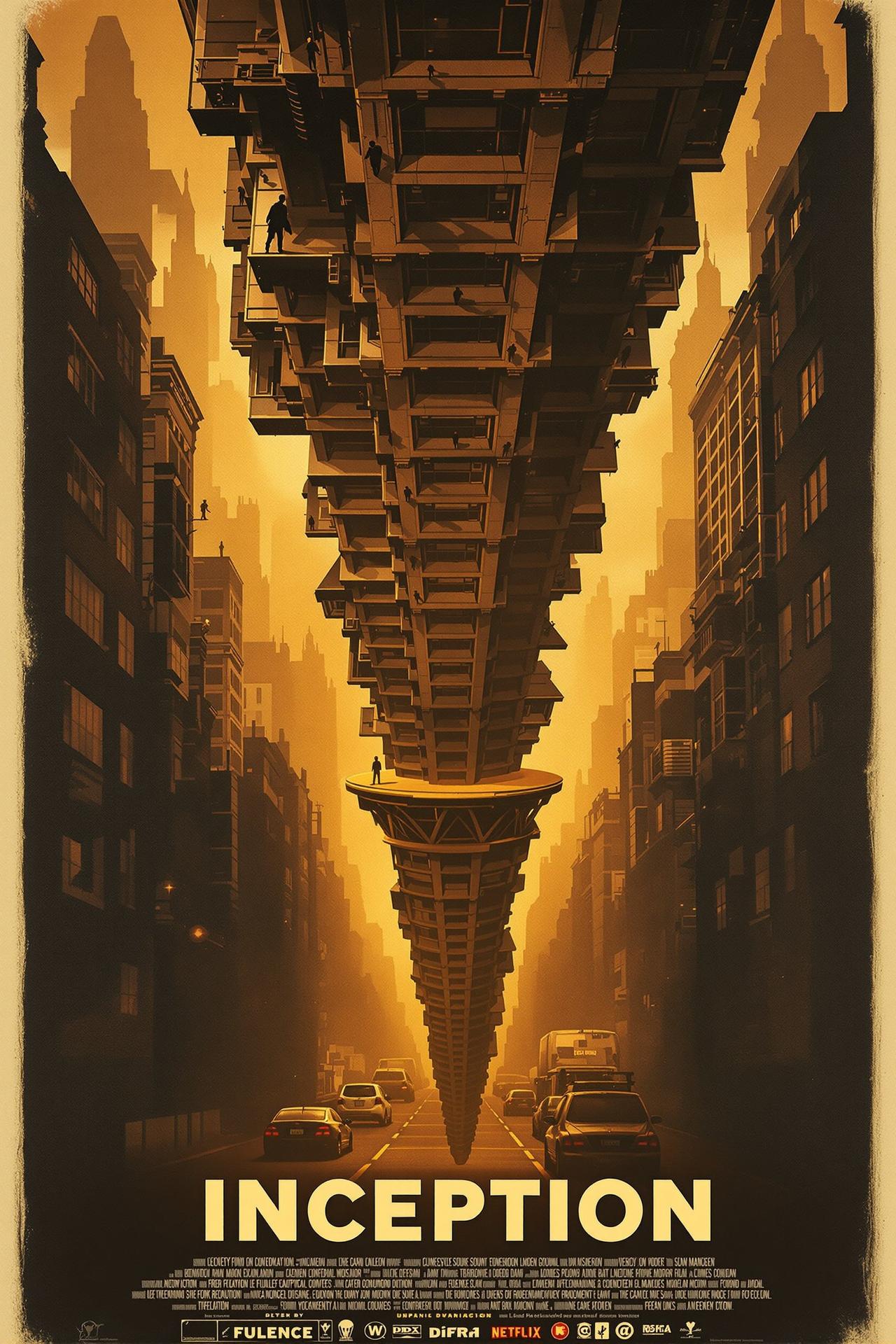 盗梦空间 (2010) - 矿桥影视 盗梦空间 - Inception 矿桥影视经典影片海报